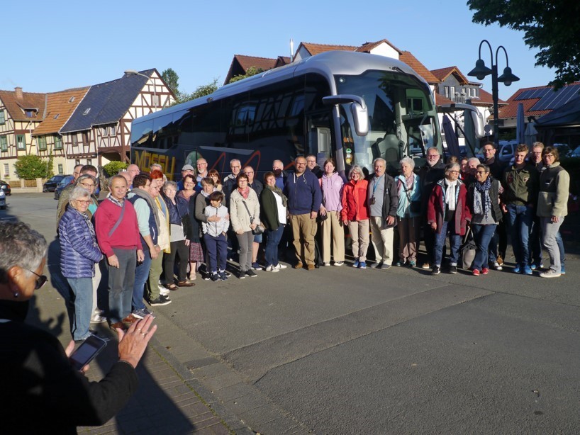 Feytiater und Leuner beim Abschied am Sonntagmorgen